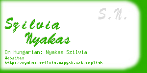 szilvia nyakas business card